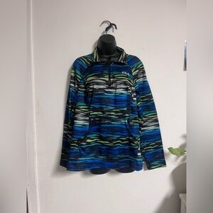 Fila Multicolor Striped Half-Zip Pullover